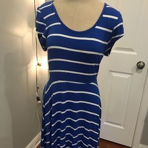 Blue and White stripe dress